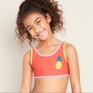Old Navy Pineapple Bikini Top Sz L (10-12)